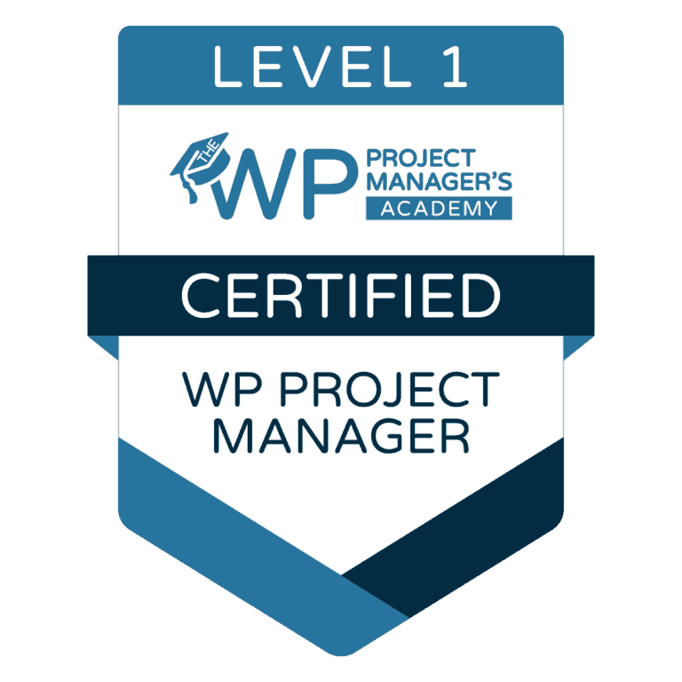 WordPress Project Managers Academy Level1 Certification badge